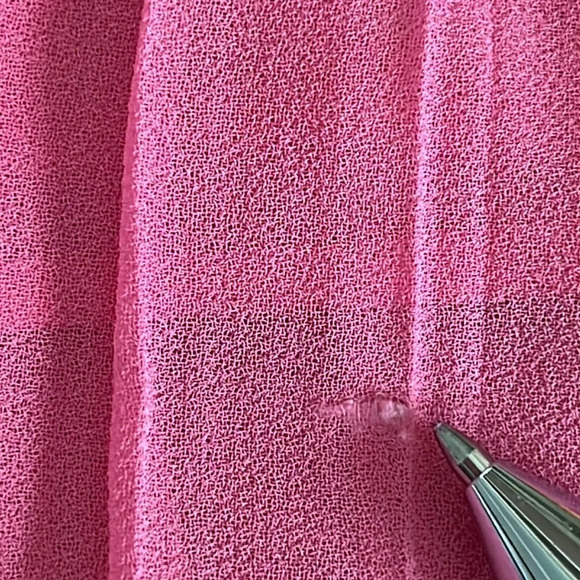 Halogen Pleated Sleeveless Swing Top in Barbie Pink - Size Small - Picture 8 of 8